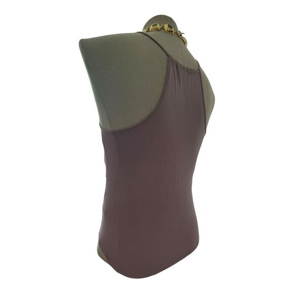 LC Lauren Conrad Womens Tank Cami Strappy  Top Lilac Floral Flowy  Ruffle Small - Picture 8 of 9